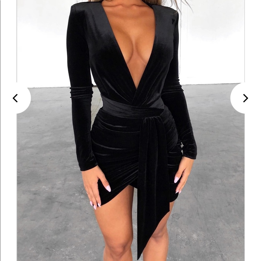 Amalia Black Mini Dress